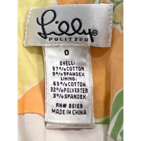 Lilly Pulitzer Women’s Lemon and Cherry Print Sleeveless Mini Dress Size 0 Multi - Picture 3 of 3